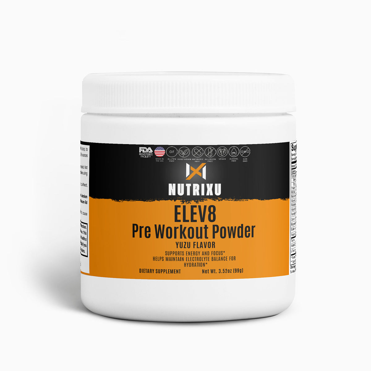 ELEV8 Pre Workout Powder (Yuzu Flavor)